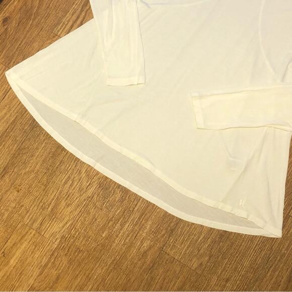 Sweaty Betty Easy Peazy Long Sleeve Crew Neck Shirt Top in Lily White Size XS - Picture 13 of 15